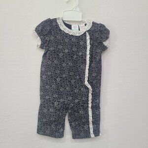 Babies R Us Baby Girl Romper Black & White 9M One-Piece – Nwt